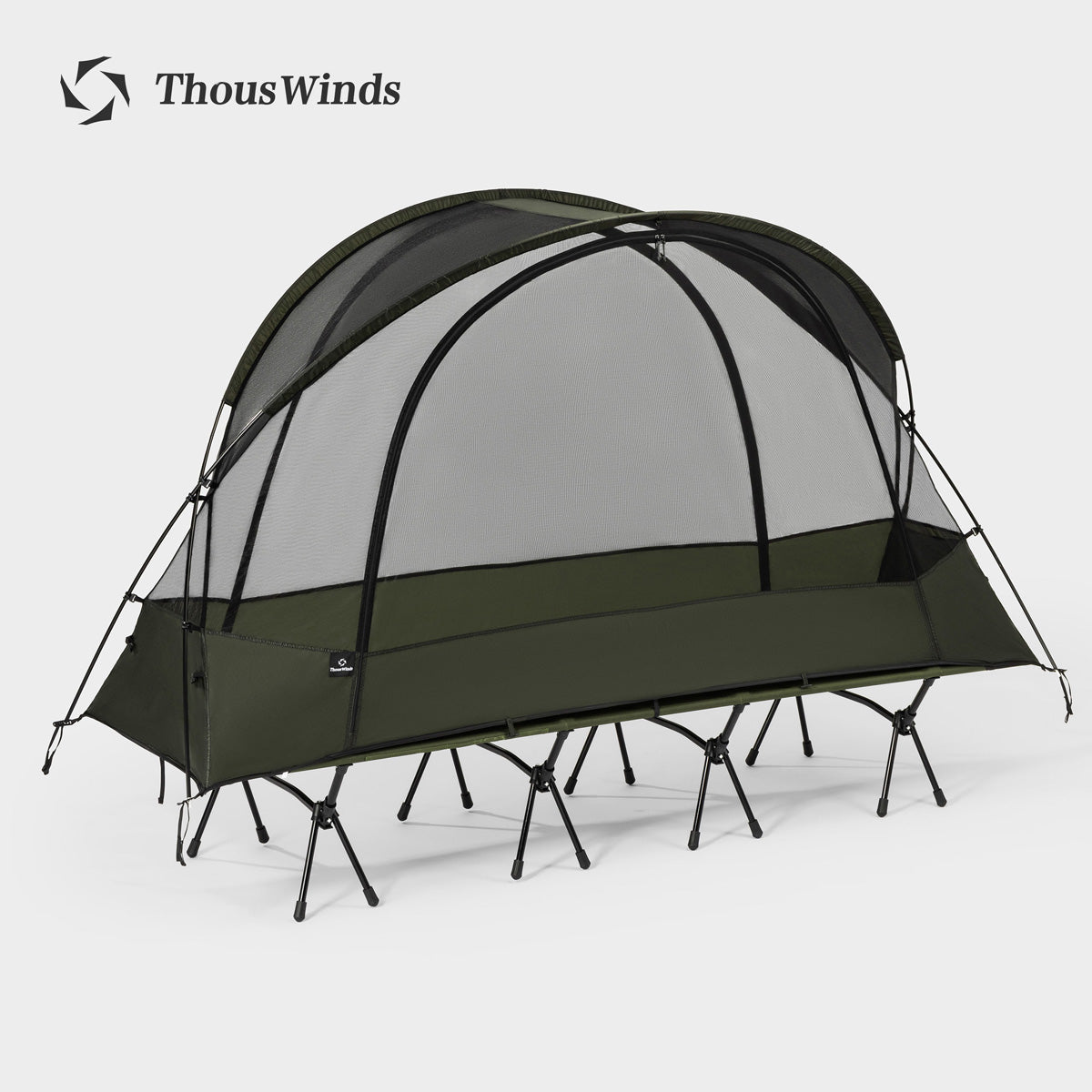 ThousWinds Aluminium Stand Tactical Camp Enlarged Bed + Scorpio Tent(Inner Tent + Rainfly)