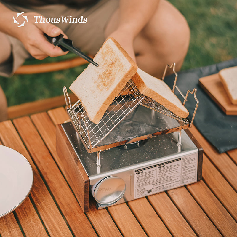 Thous Winds TW1003 Grilled Net Direct Fire Grilled Toast Bread Barbecue Net Rice Cake Grill Outdoor Camping Mini Grill