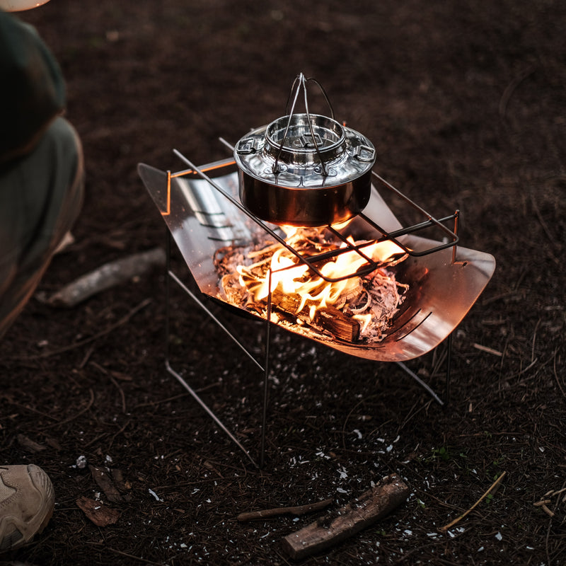 Thous Winds Titanium Campfire Wood Fire Stove Outdoor Camping Bushcraf Hunting Ultralight Heating Stove BBQ Cooking Stove