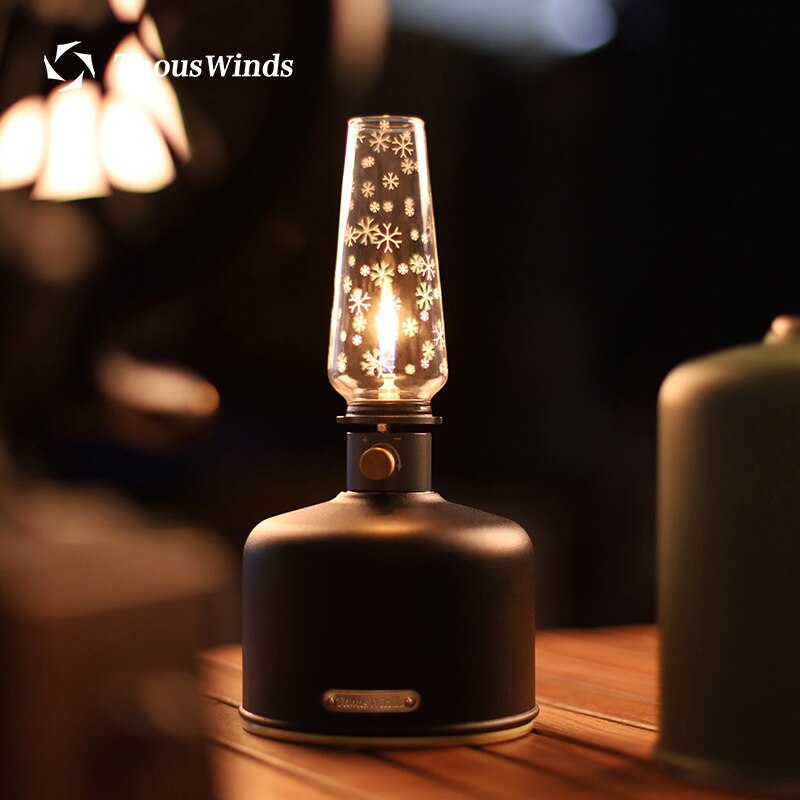 Thous Winds Gas Lantern Little Lamp Nocturne Outdoor Camping Lamp Portable Gas Lamp Ambient Light TW2009