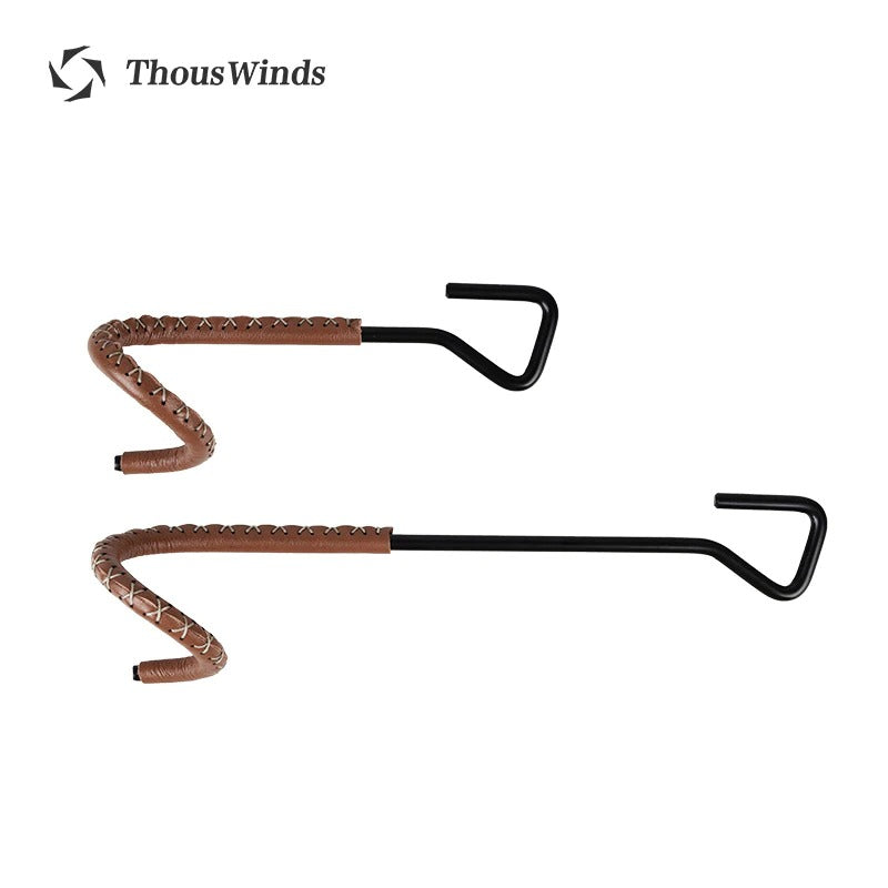 Thous Winds Brass Cowhide Hanger Hook Outdoor Tent Canopy Pole Camp Column Hook Lighting Lamps Lantern Hook Lamp Stand