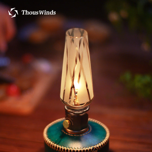 Thous Winds Snow Peak GL-140 Wass Gas Lamp Glass Lantern Outdoor Lamp Replacement Lampshade Accessories