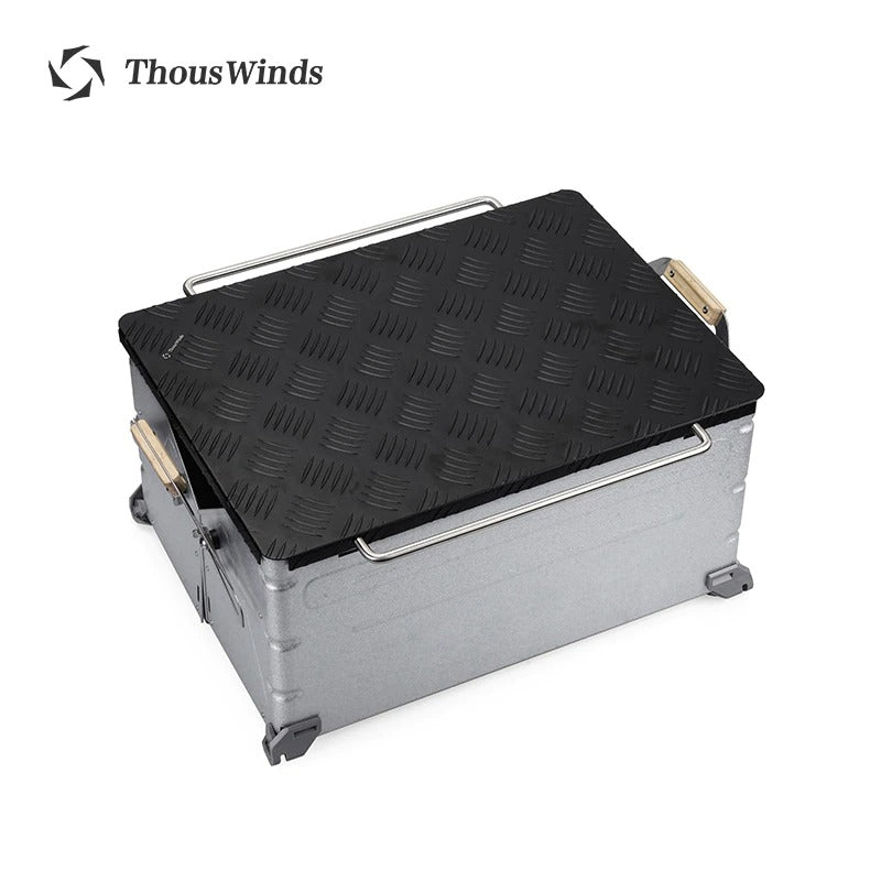 Thous Winds Snow Peak Shelf Cntainer Storage Box Aluminum Alloy Cover Table UG-025G/UG-055G Outdoor Camping Table