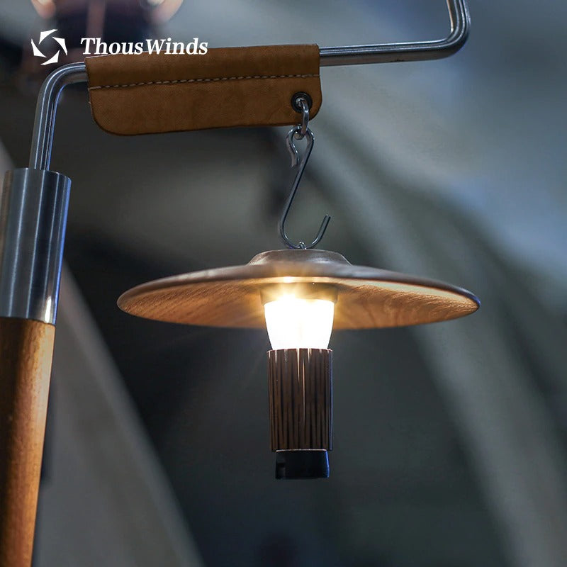 Thous Winds Goal Zero Lantern Black Walnut Lampshade Outdoor Camping LED Light Solid Wood Reflective Lampshade