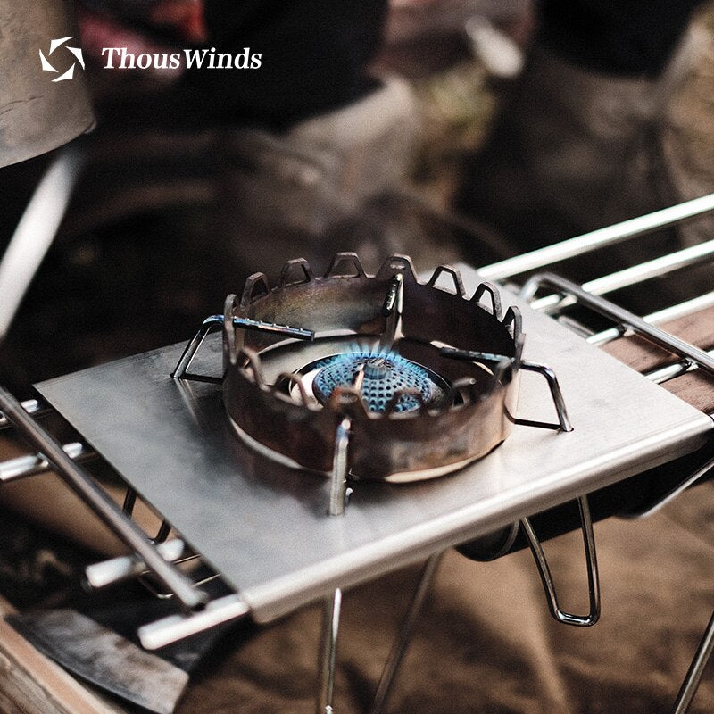 Thous Winds TW5030 Gas Stove Titanium Windshield Outdoor SOTO 310 Gas Stove KOVEA CUBE Windshield Windproof Ring TW5031