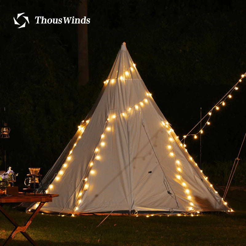 Thous Winds Outdoor Mini Camp Light Outdoor Camping Camp Light Tent Decoration Atmosphere Light String Light