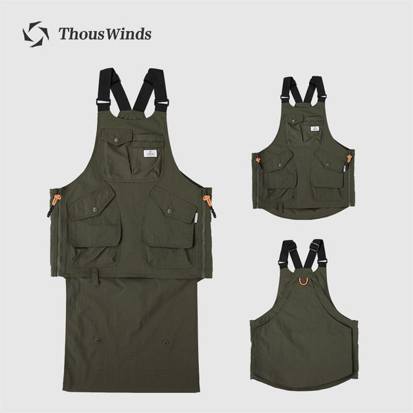 Thous Winds Outdoor Camping Function Vest Jacket Fishing Photography Multi-purpose Tactical Vest Chef Apron