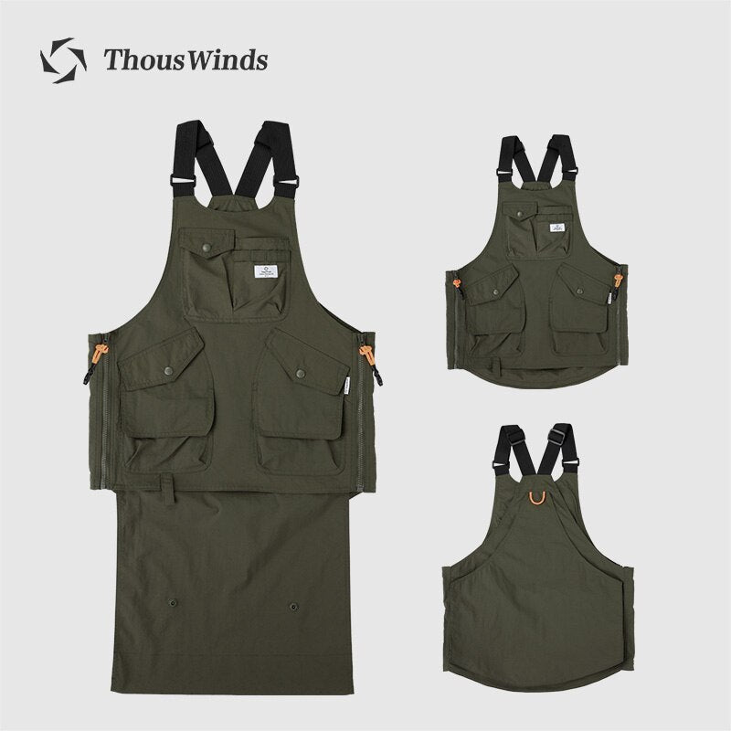 Thous Winds Outdoor Camping Function Vest Jacket Fishing Photography M