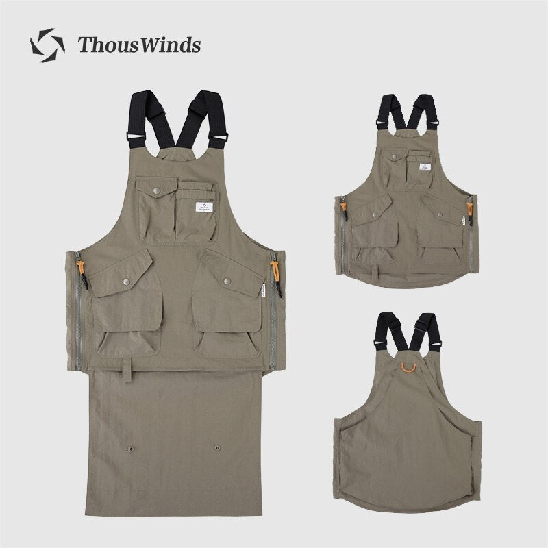 Thous Winds Outdoor Camping Function Vest Jacket Fishing Photography Multi-purpose Tactical Vest Chef Apron