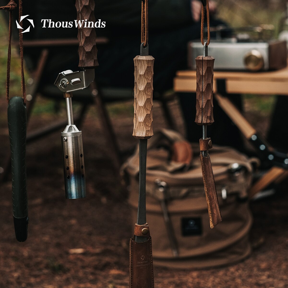 YAMA Wooden Titanium BBQ Fork