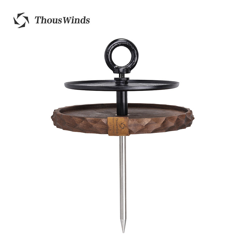 Thous Winds Black Walnut Mosquito Coil Ash Tray Outdoor Camping Can Be Hung Solid Wood White Oak Mosquito Coil Ash Tray TW5050