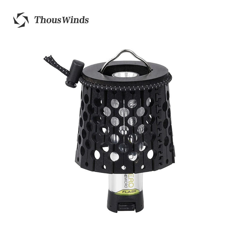 Thous Winds Goal Zero Camping Light Wooden Lantern Tent Light LED Light Shadow Lampshade