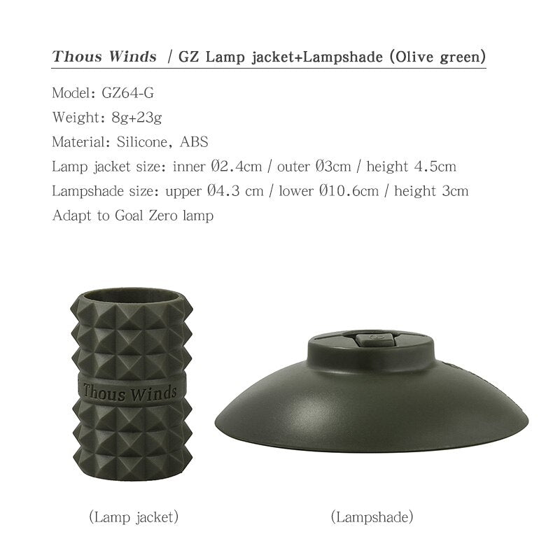 ThousWinds Lampshape For Goal Zero LIGHTHOUSE Micro Camping