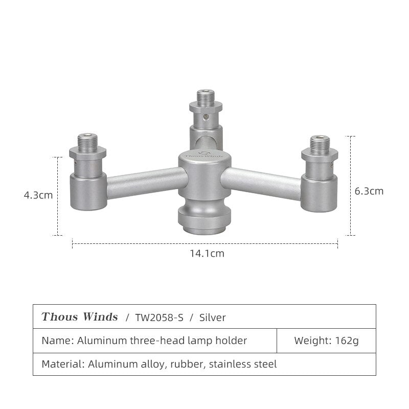 Aluminum Alloy Lamp Gas Adapter