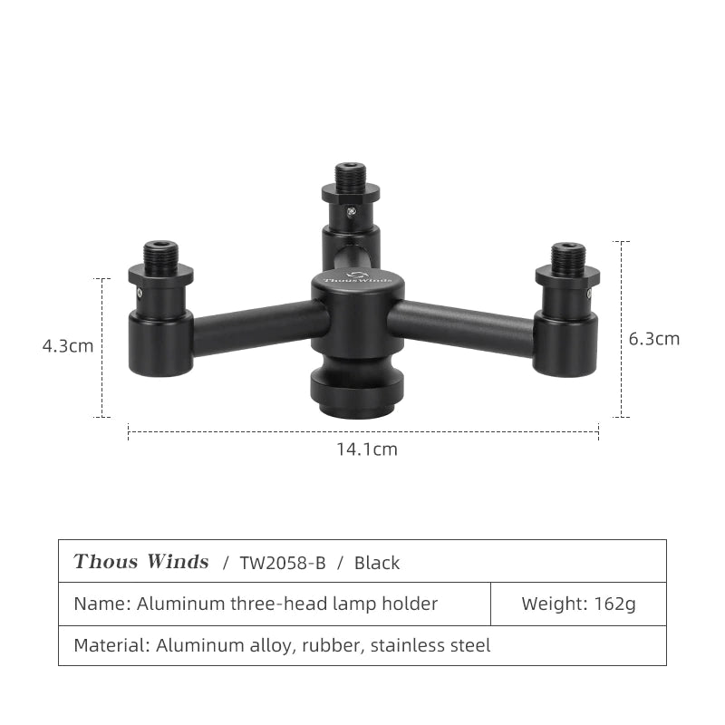 Thous Winds Gas Lantern Aluminum alloy Lamp Holder Outdoor Camping Gas lamp 2 Mata 3 Mata Shunt Adapter Bracket Switch Tool