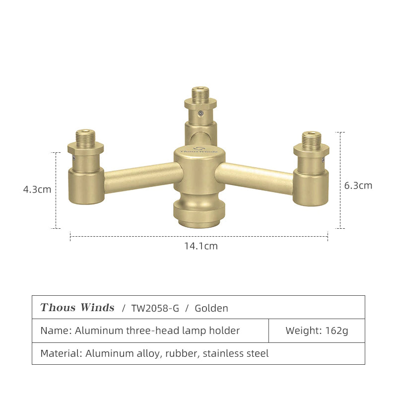 Thous Winds Gas Lantern Aluminum alloy Lamp Holder Outdoor Camping Gas lamp 2 Mata 3 Mata Shunt Adapter Bracket Switch Tool