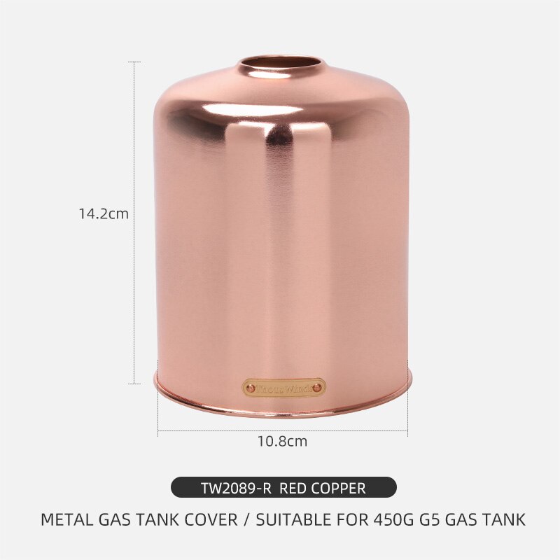 Thous Winds 450/230g OD Gas Canister Metal Cover Protector Outdoor Camping Gas Fuel Cylinder Storage Bag Canister Cover