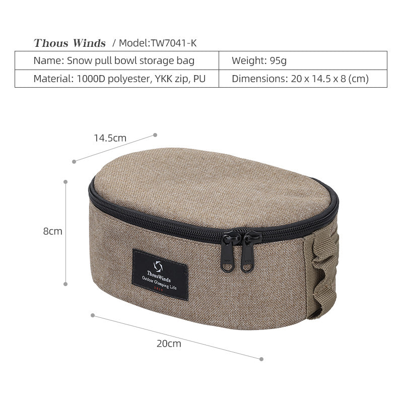 Thous Winds Sierra Cup Storage Bag For Outdoor Camping Hiking Travel Picnic