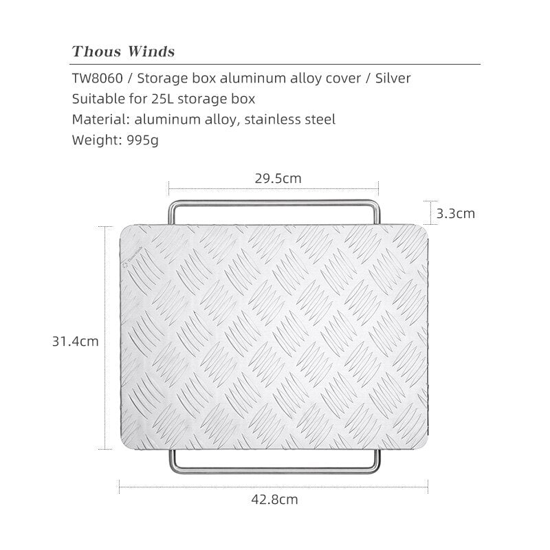 Snow Peak Shelf Cntainer Storage Box Aluminum Alloy Cover Table UG-025G/UG-055G