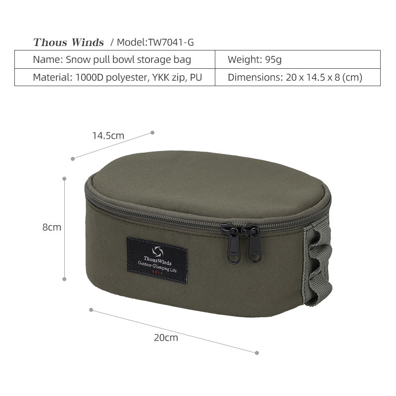 Thous Winds Sierra Cup Storage Bag For Outdoor Camping Hiking Travel Picnic