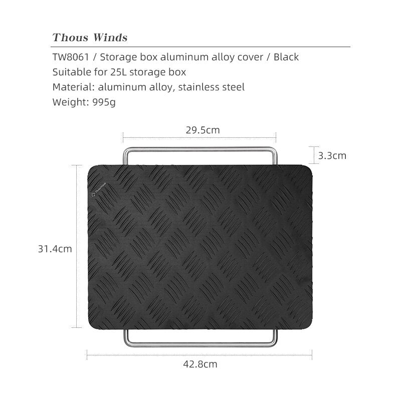Thous Winds Snow Peak Shelf Cntainer Storage Box Aluminum