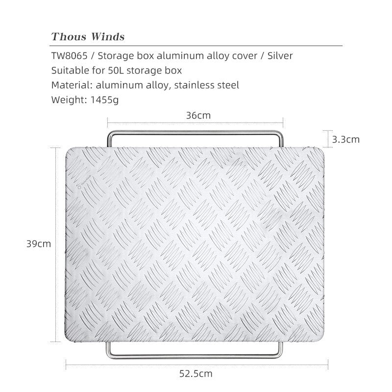 Thous Winds Snow Peak Shelf Cntainer Storage Box Aluminum