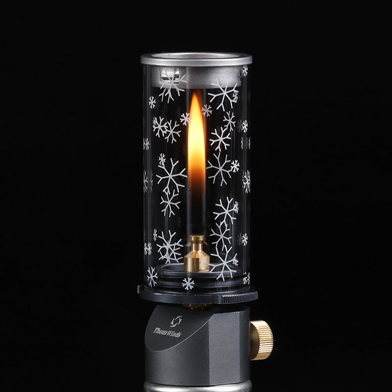 Thous Winds Outdoor Gas Lamp Lantern Camping Picnic Gas Lamp Atmosphere Lamp Lighting Lamp Camp Light Candle Lamp