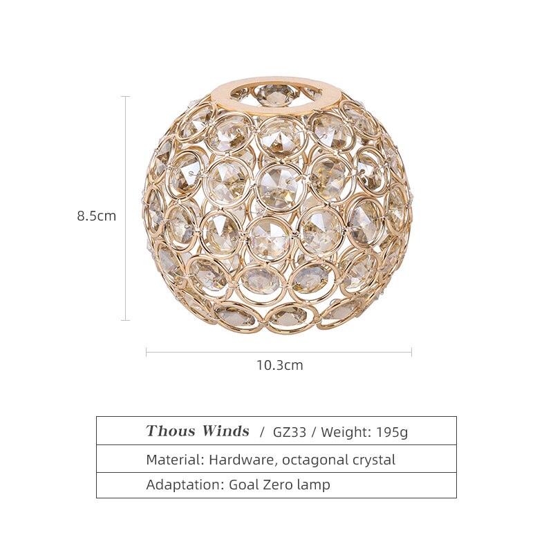 ThousWinds Goal Zero Crystal Lampshade (Only Lampshade)