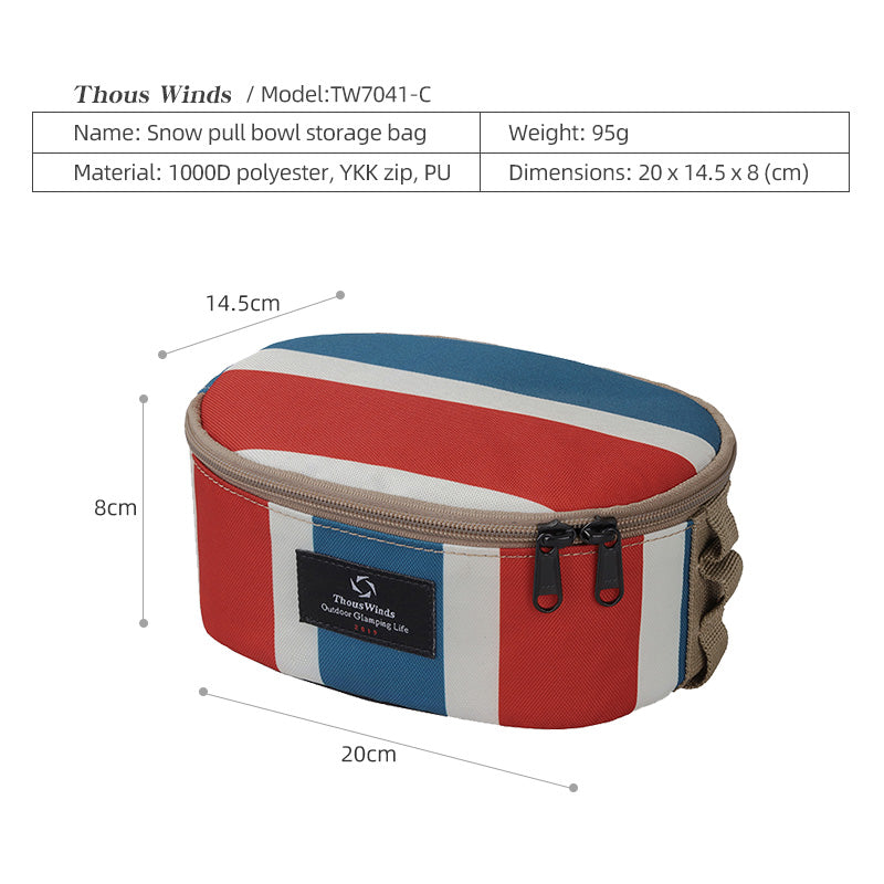 Thous Winds Sierra Cup Storage Bag For Outdoor Camping Hiking Travel Picnic