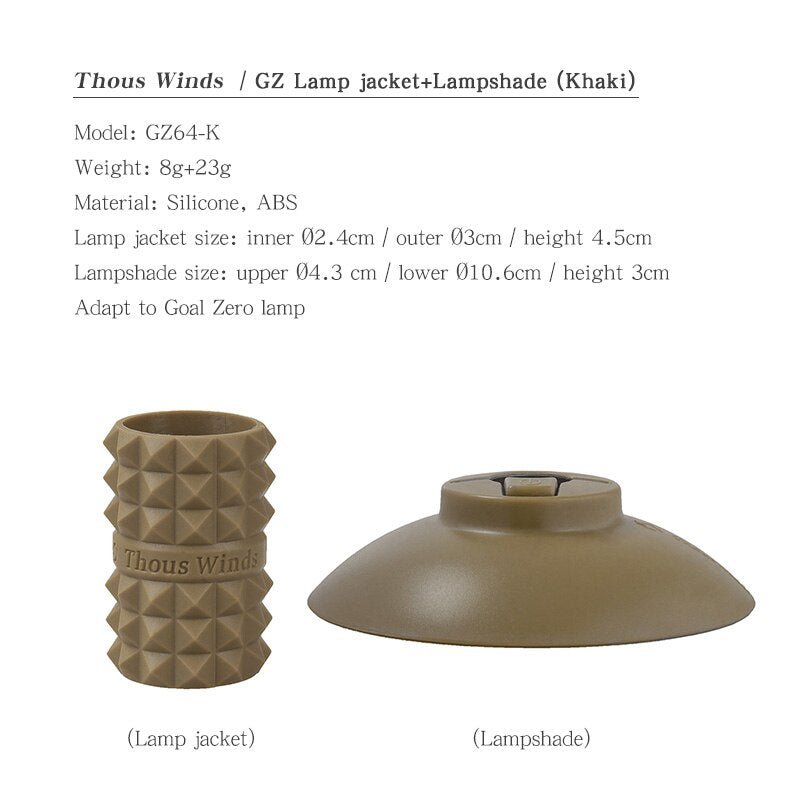 Lampshade for Goal Zero Lighthouse Micro Flash USB Rechargeable Lantern