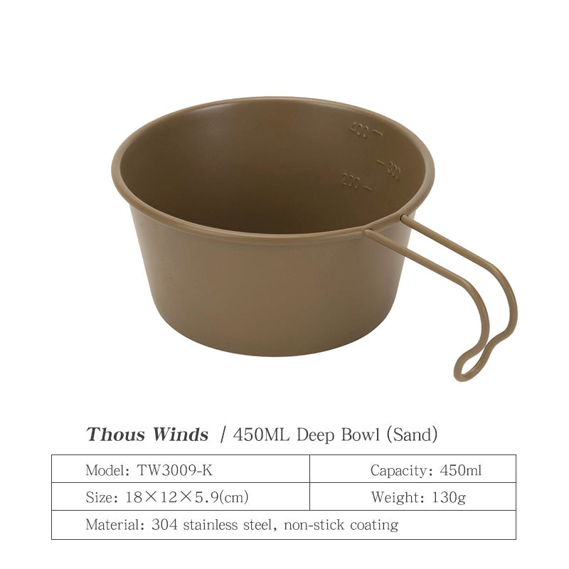 Thous Winds Sierra Cup With Handle Tableware For Outdoor Camping Pinic 40ml 280ml 450ml Can Be Carried Out And Storage Easily