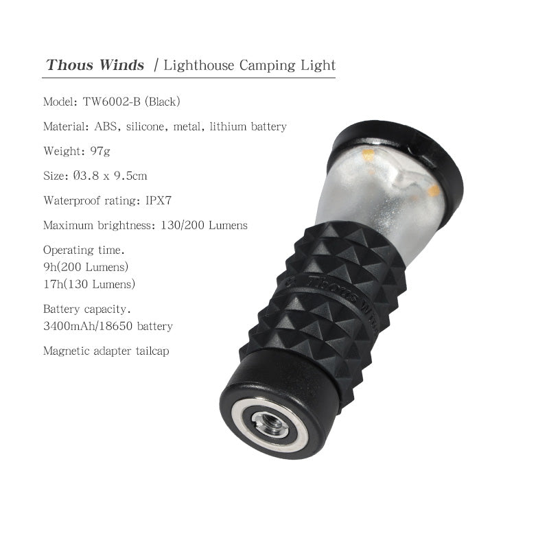ThousWinds LIGHTHOUSE Micro Camping Lamp