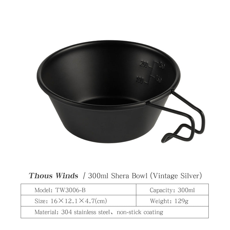Thous Winds Sierra Cup With Handle Tableware For Outdoor Camping Pinic 40ml 280ml 450ml Can Be Carried Out And Storage Easily