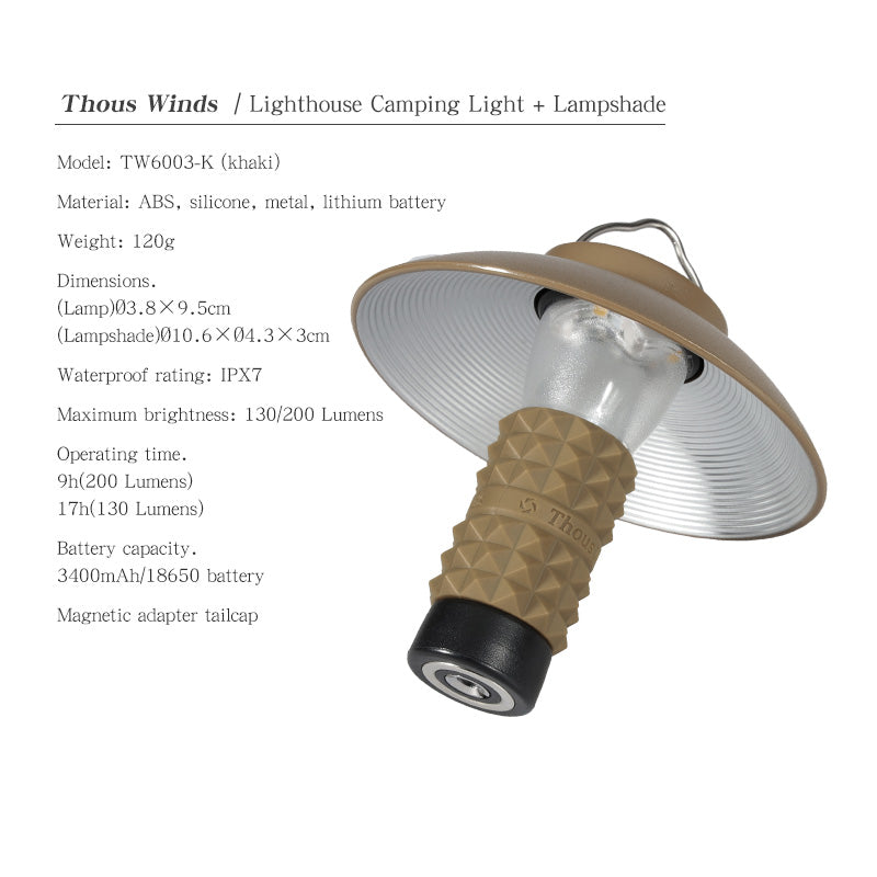 ThousWinds LIGHTHOUSE Micro Camping Lamp